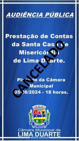 Audiência Pública Cancelada