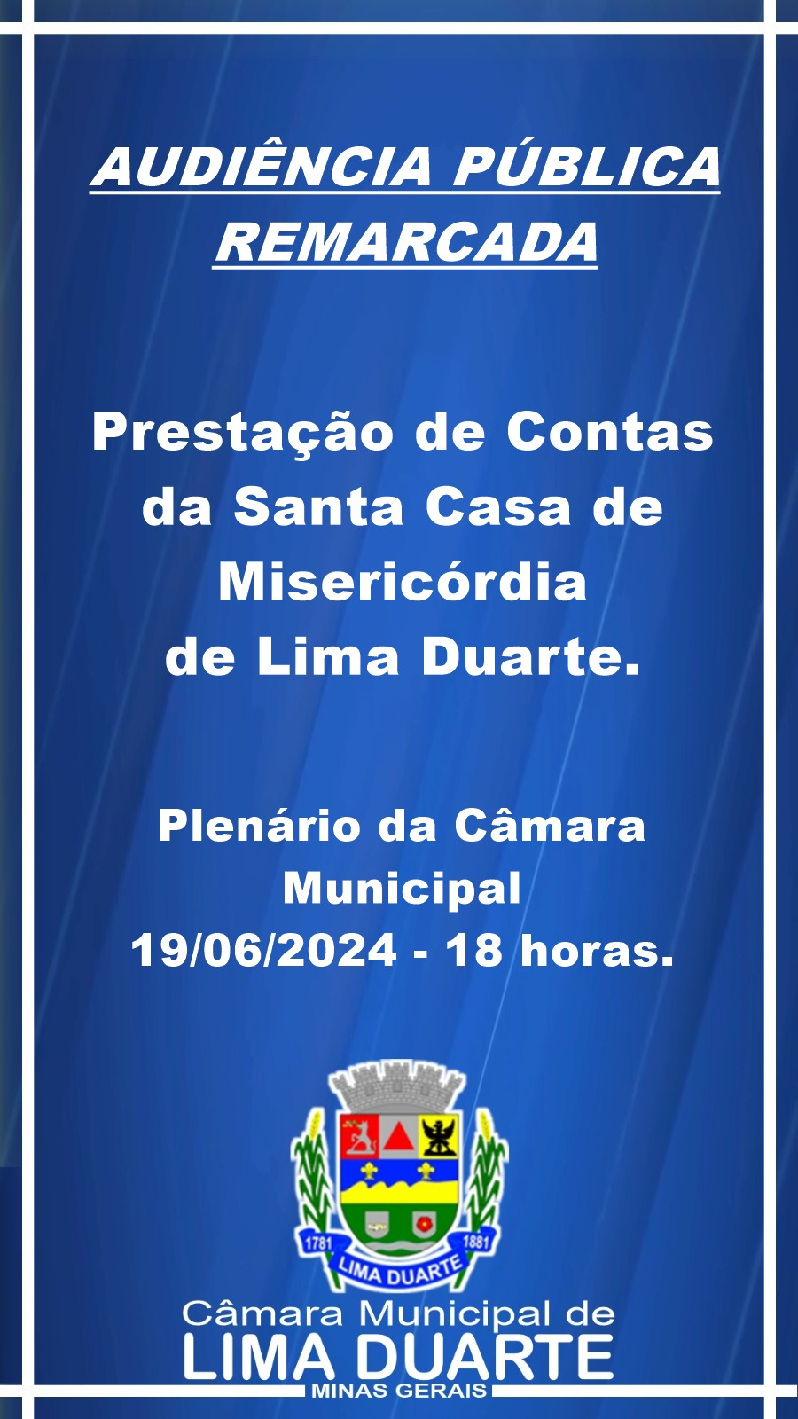 Audiência Pública Remarcada