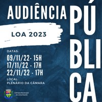  Audiências Públicas para discutir a LOA 2023