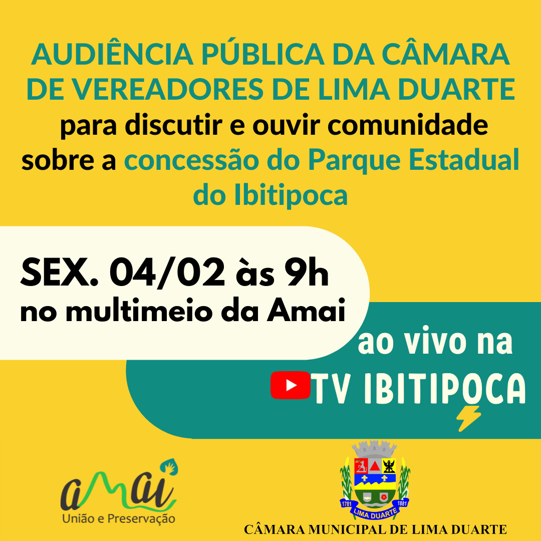 Audiênia Pública - Concessão do parque Estadual de ibitipoca