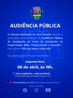 AVISO DE AUDIÊNCIA PÚBLICA