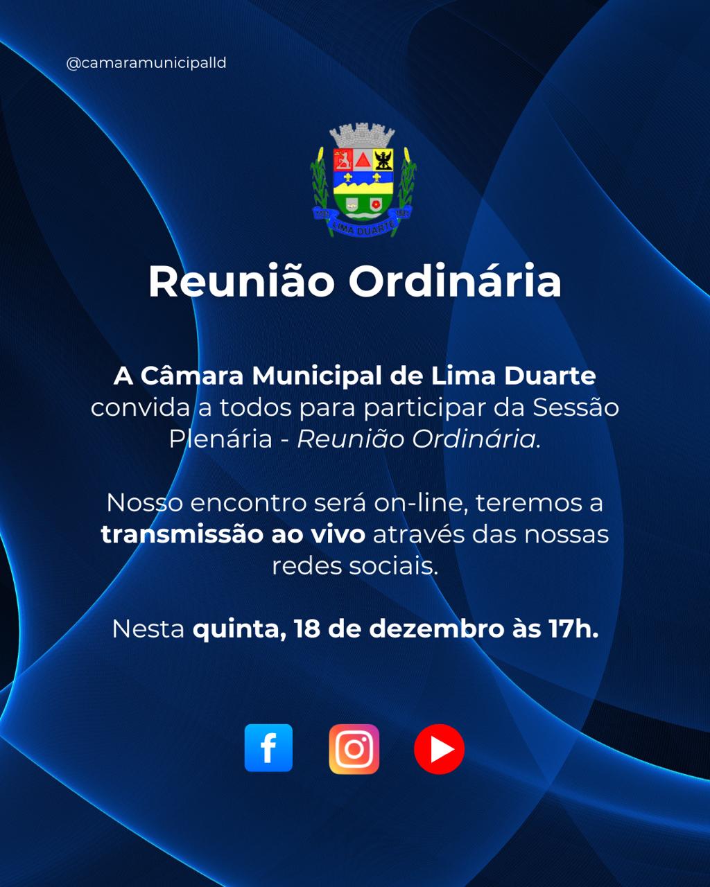 AVISO DE REUNIÃO ORDINÁRIA 
