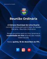 AVISO DE REUNIÃO ORDINÁRIA 