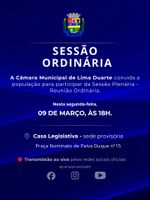 AVISO DE SESSÃO ORDINÁRIA