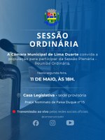 AVISO SESSÃO ORDINÁRIA