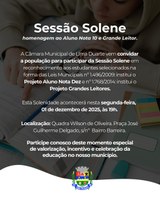 Comunicado de Reunião Solene