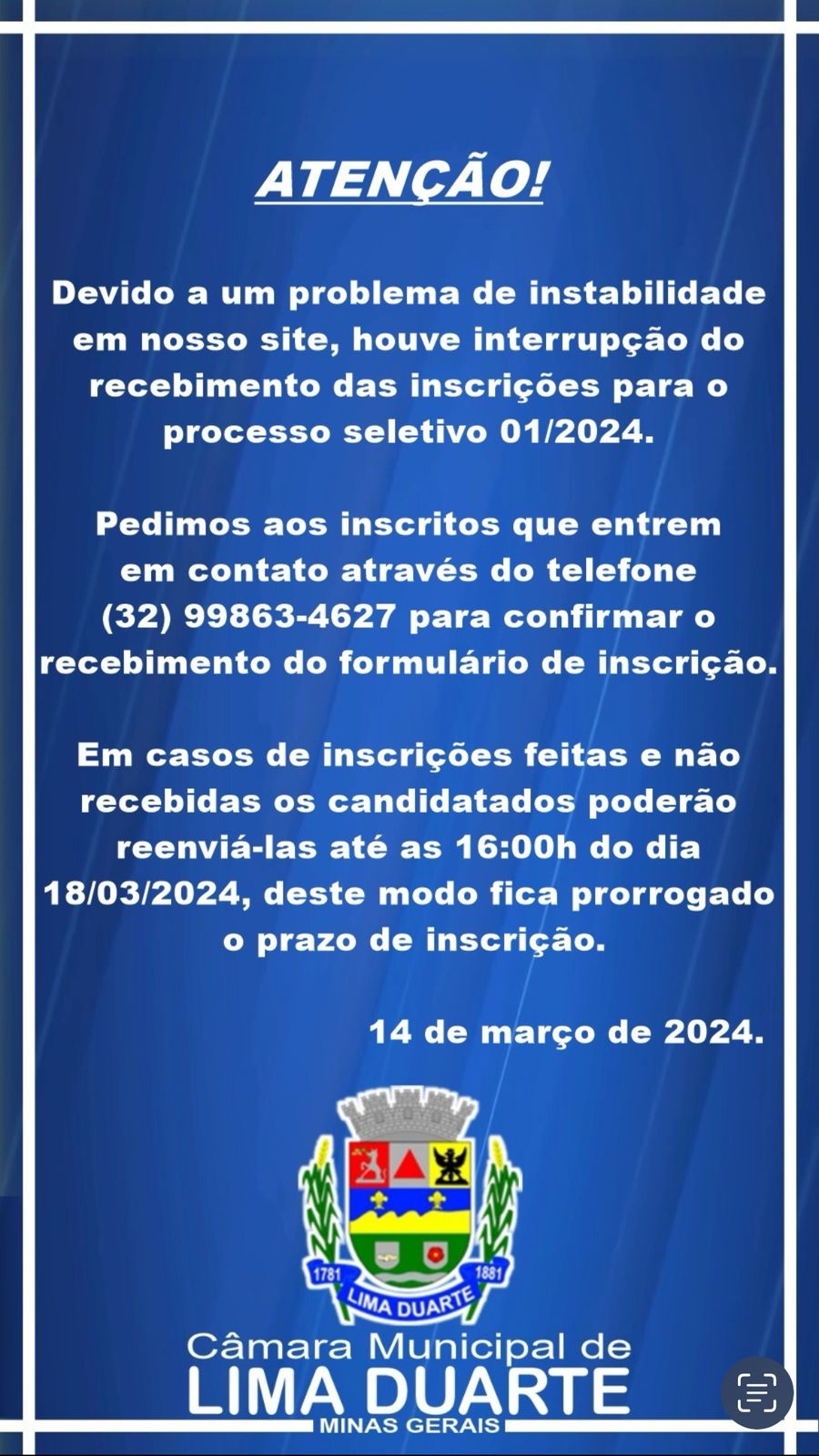 Comunicado Importante