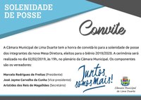 CONVITE- POSSE DA MESA DIRETORA 2019/2020