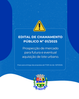 EDITAL DE CHAMAMENTO