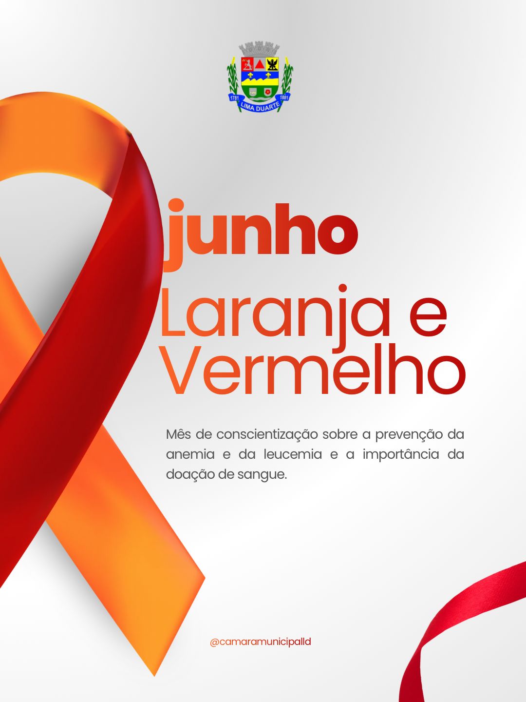 JUNHO VERMELHO E LARANJA: CONSCIENTIZAÇÃO E CUIDADO COM A VIDA