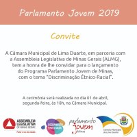 LANÇAMENTO DO PROGRAMA PARLAMENTO JOVEM 2019