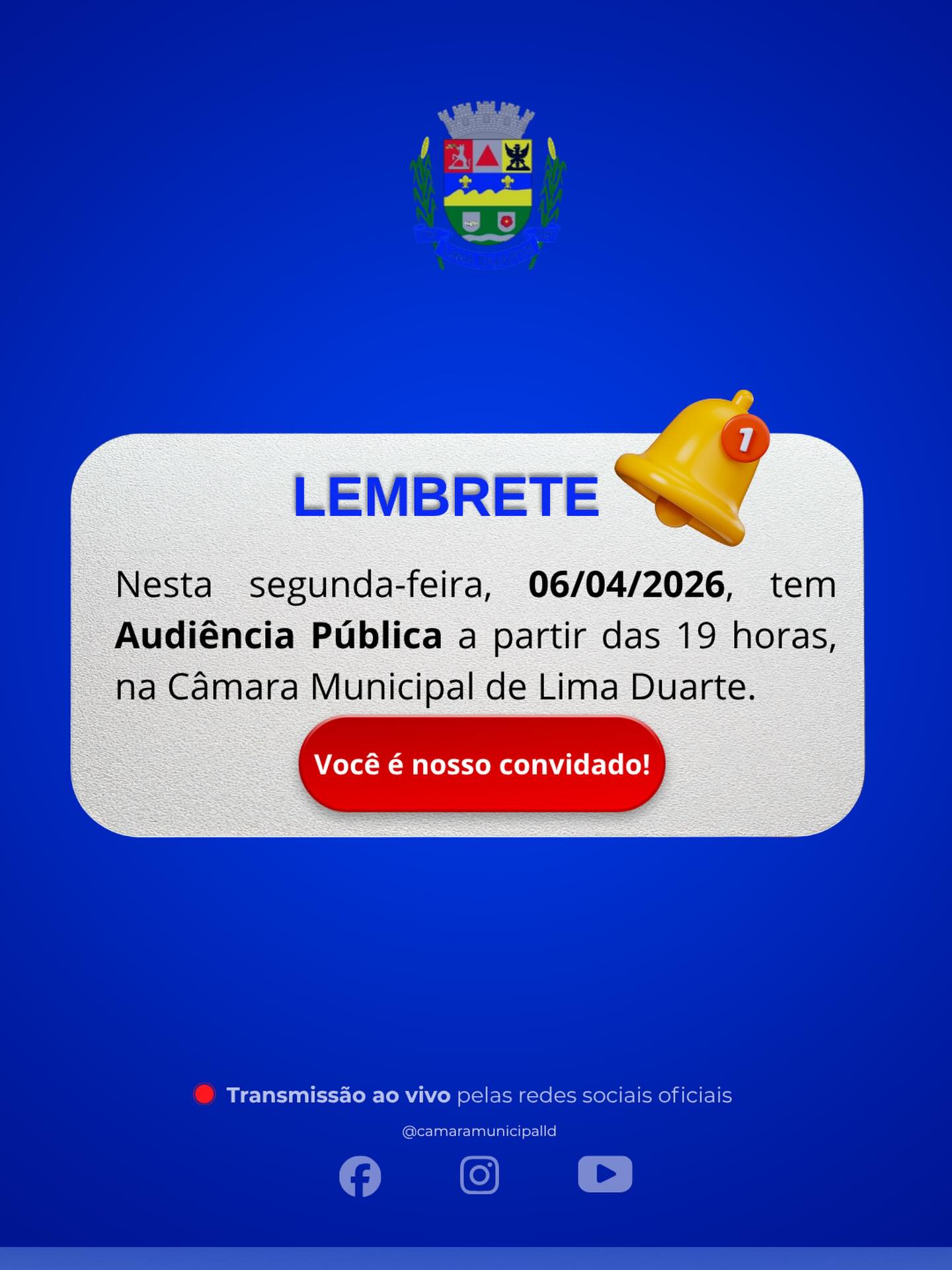 LEMBRETE - AUDIÊNCIA PÚBLICA