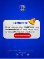 LEMBRETE DE AUDIÊNCIA PÚBLICA