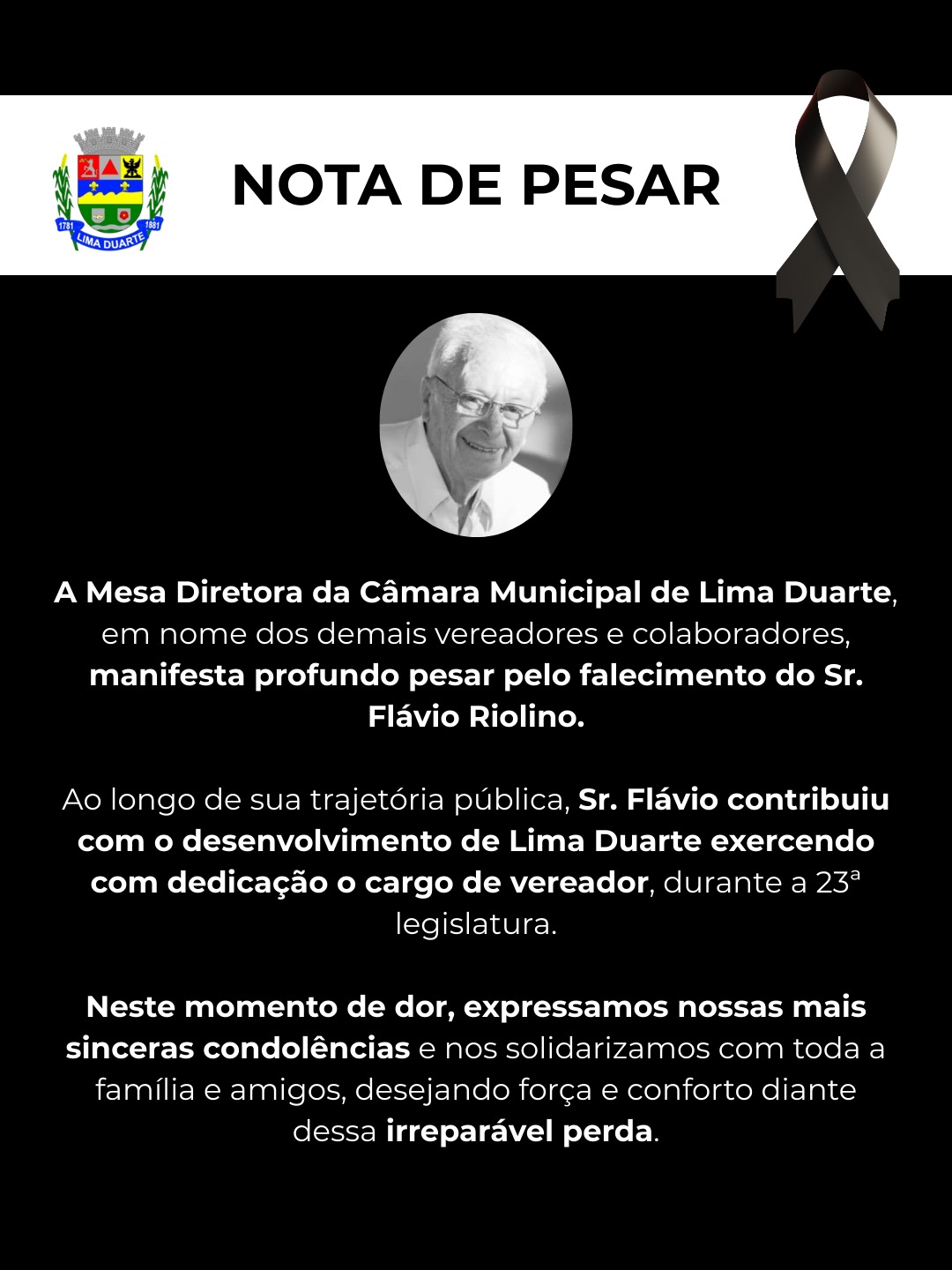 NOTA DE PESAR