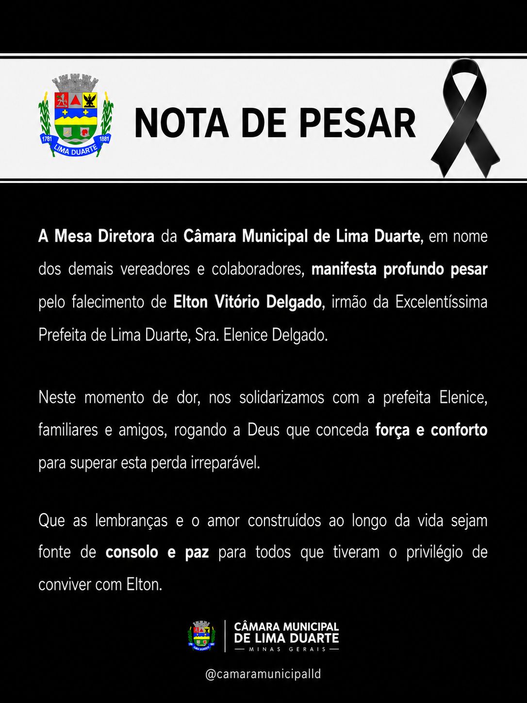 NOTA DE PESAR