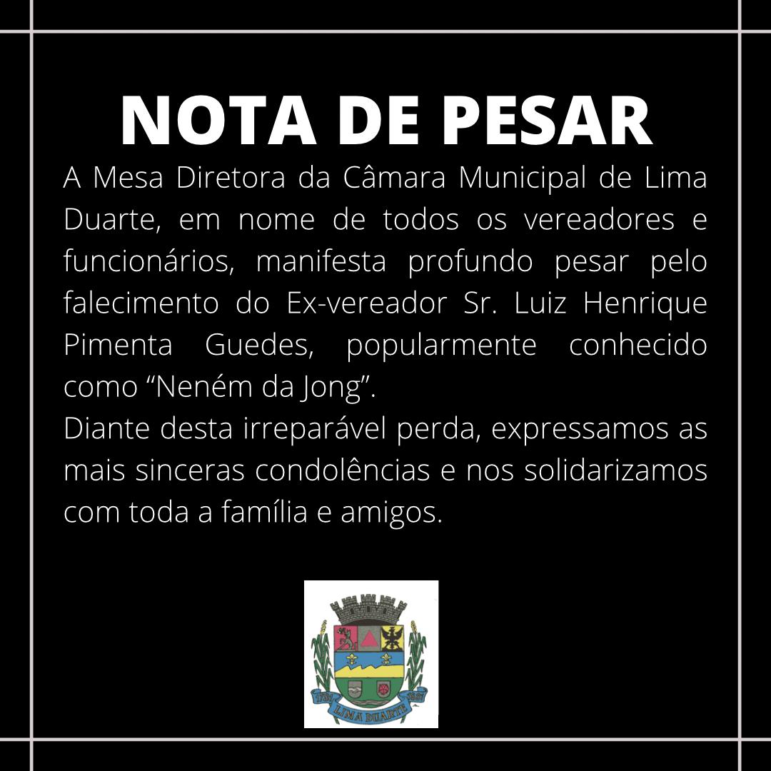 Nota de Pesar