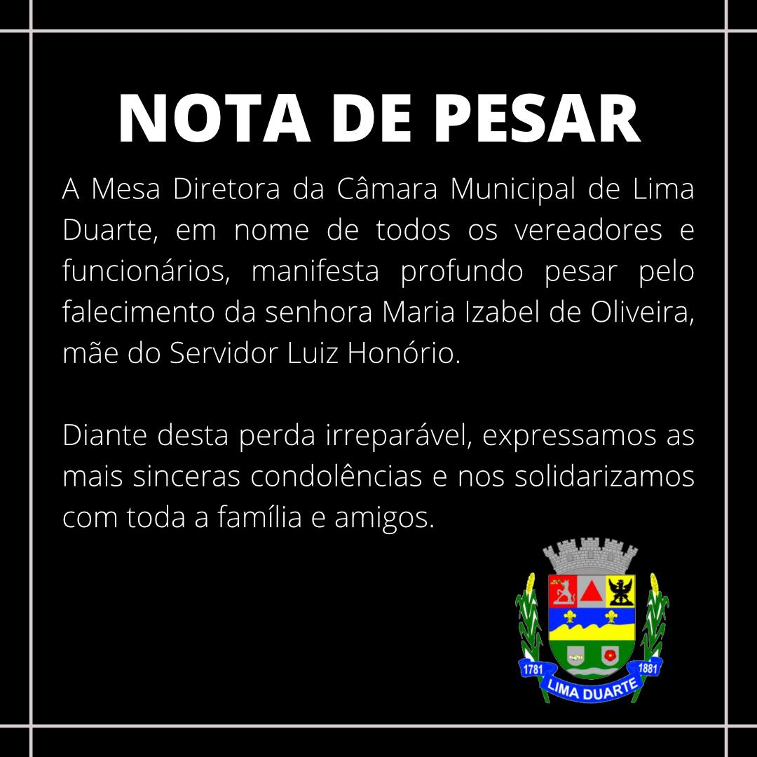 Nota de Pesar