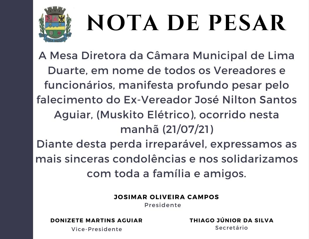 Nota de Pesar 