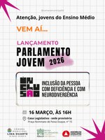 PARLAMENTO JOVEM 2026