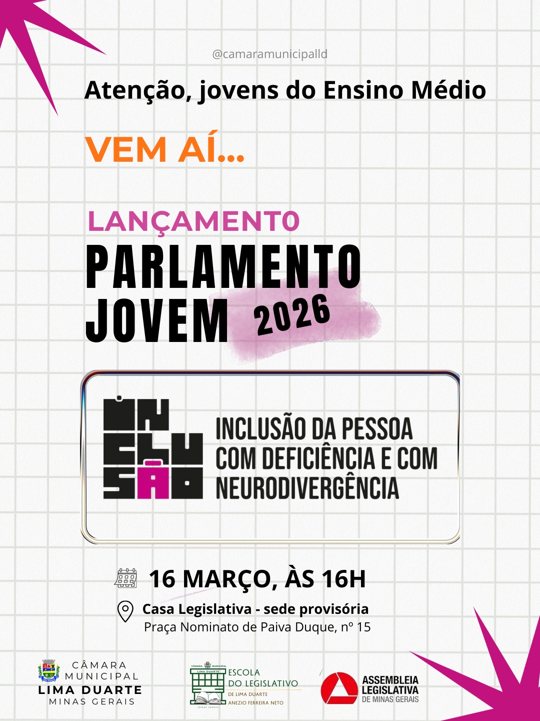 PARLAMENTO JOVEM 2026