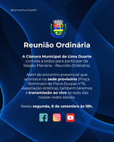 Reunião Ordinária da Câmara Municipal de Lima Duarte